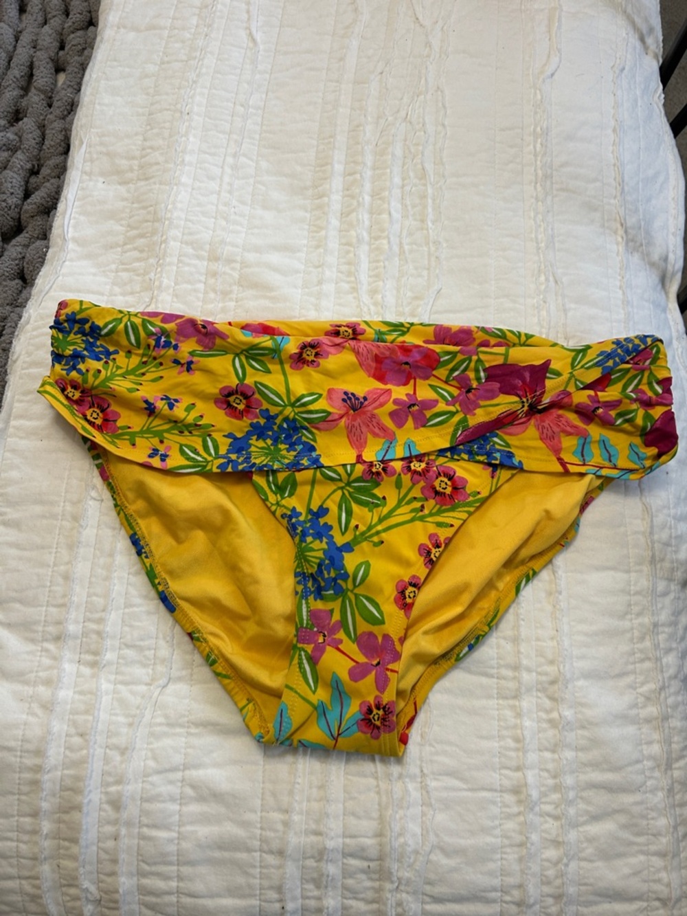 Bleu Rod Beattie Yellow Floral Bikini Bottoms